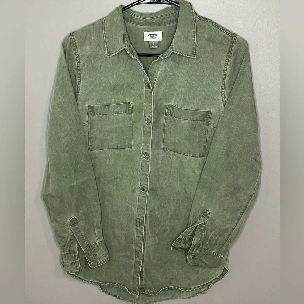 Old navy Relaxed Tencel® Shirt for Women - Picture 1 of 5